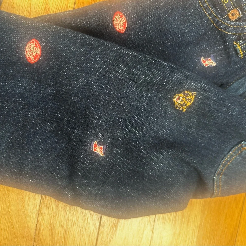 Adorable Ralph Lauren Polo embroidered jeans 4T